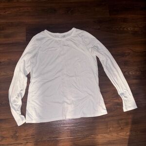 White long-sleeve shirt